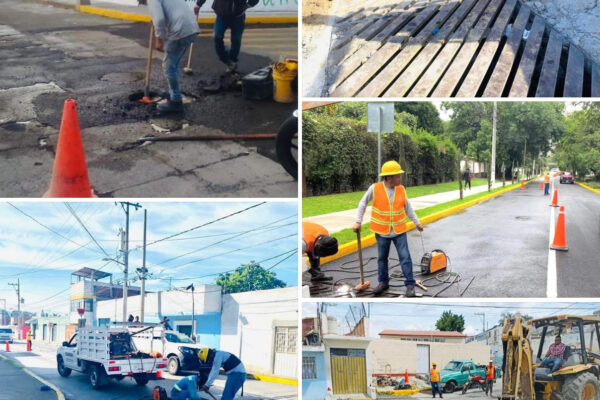 De manera constante se lleva a cabo la rehabilitación, reparación y limpieza de rejillas en las calles de Atlixco.