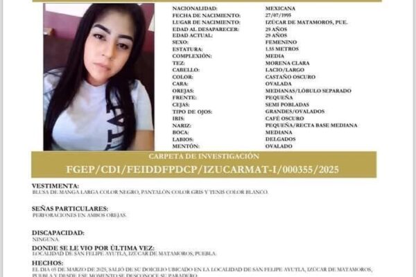 AYÚDANOS A ENCONTRAR A NATALIA MARICELA LUNA.